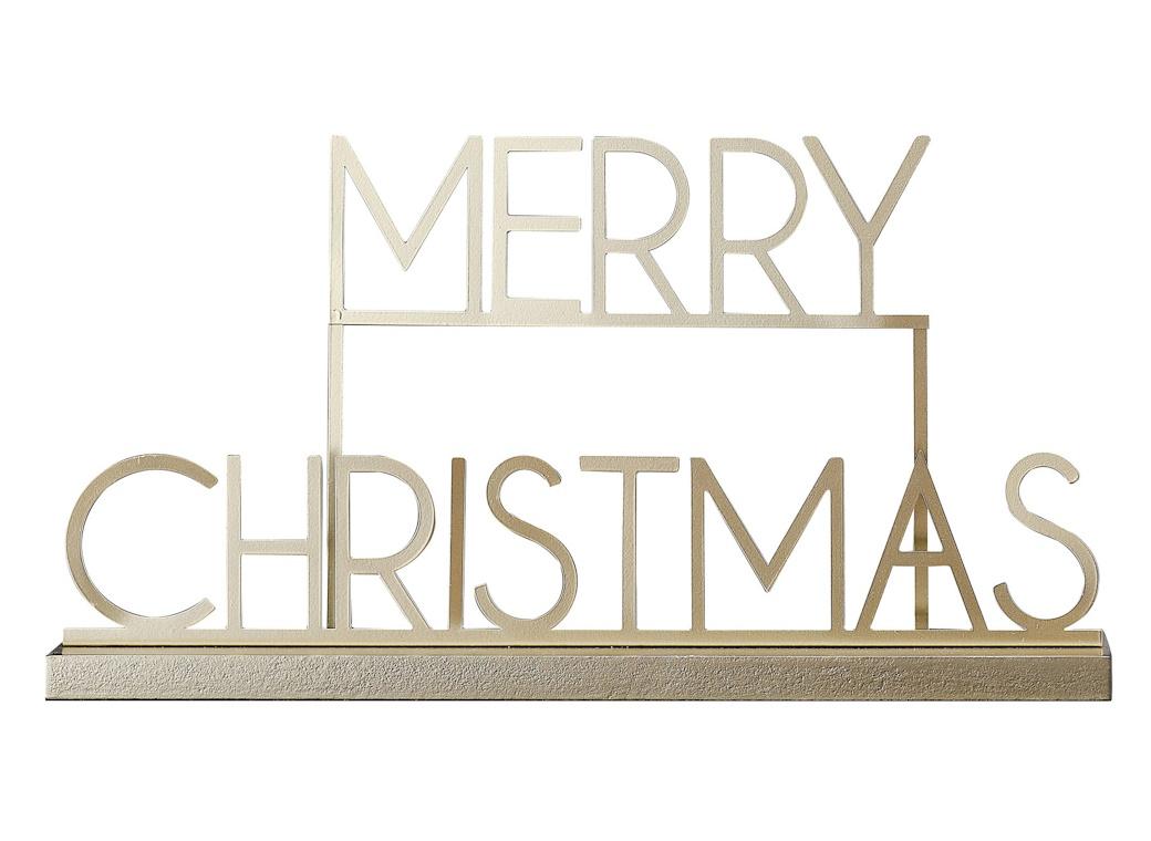 Cosy Copper Gold Merry Christmas Sign