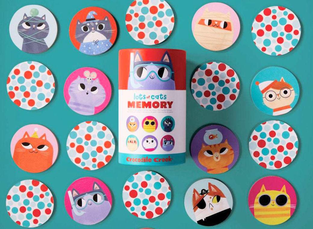 Crocodile Creek Memory Game - Lots of Cats