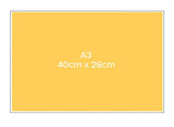 Custom Edible Icing Image - Rectangle A3