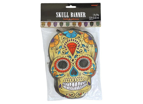 Day of the Dead Sugar Skull Banner