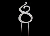 Diamante Cake Topper - Number 8