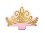 Disney Princess Glitter Crown Candle