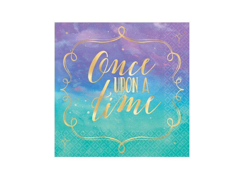 Disney Princess Once Upon A Time Beverage Napkins 16pk