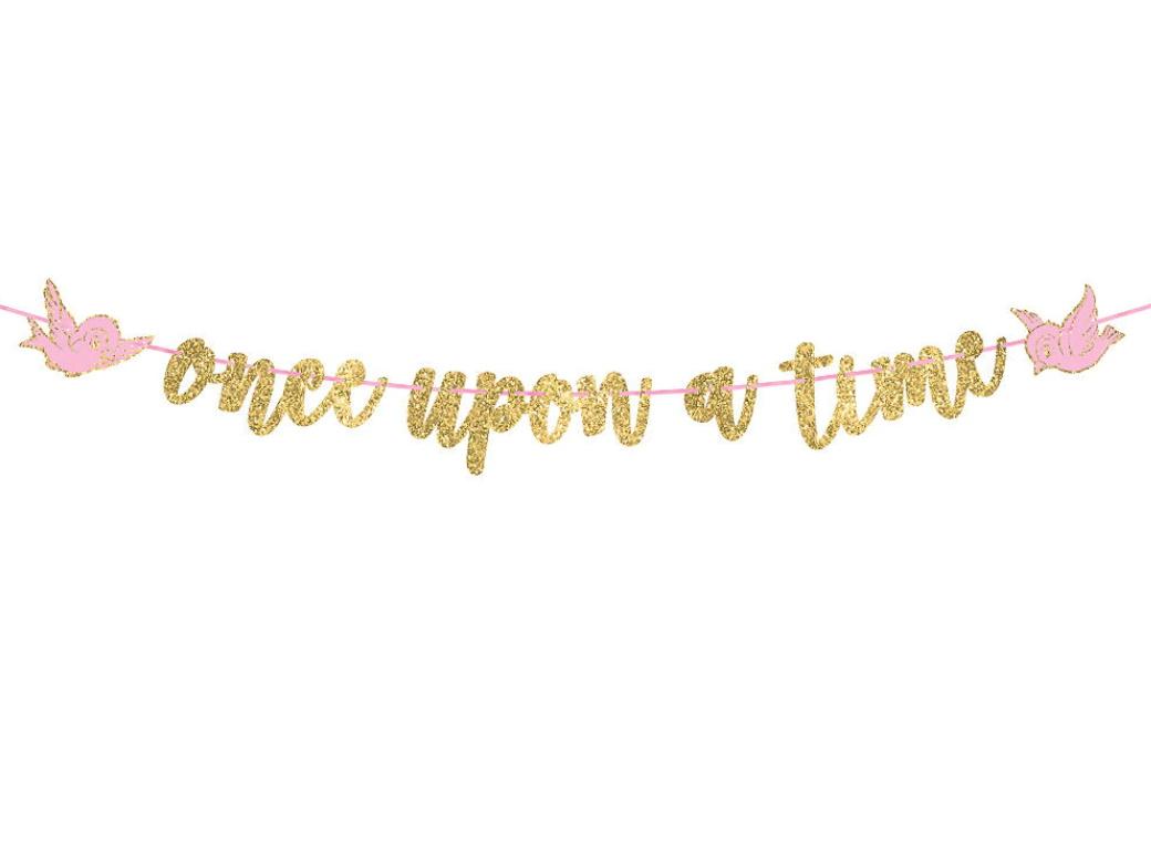 Disney Princess Once Upon A Time Glitter Garland