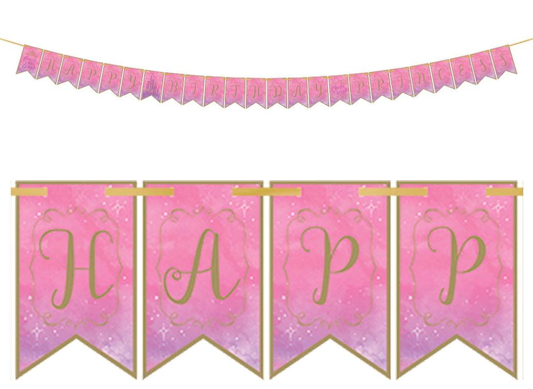 Disney Princess Once Upon A Time Pennant Banner