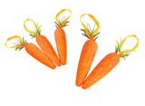 Easter Hanging Decorations Glitter Carrots 5pk