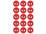 Edible Icing Images - Spiderman Face Cupcakes