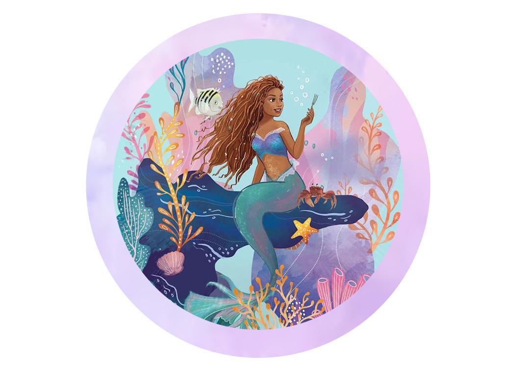 Edible Icing Image - The Little Mermaid Movie 2023 Round