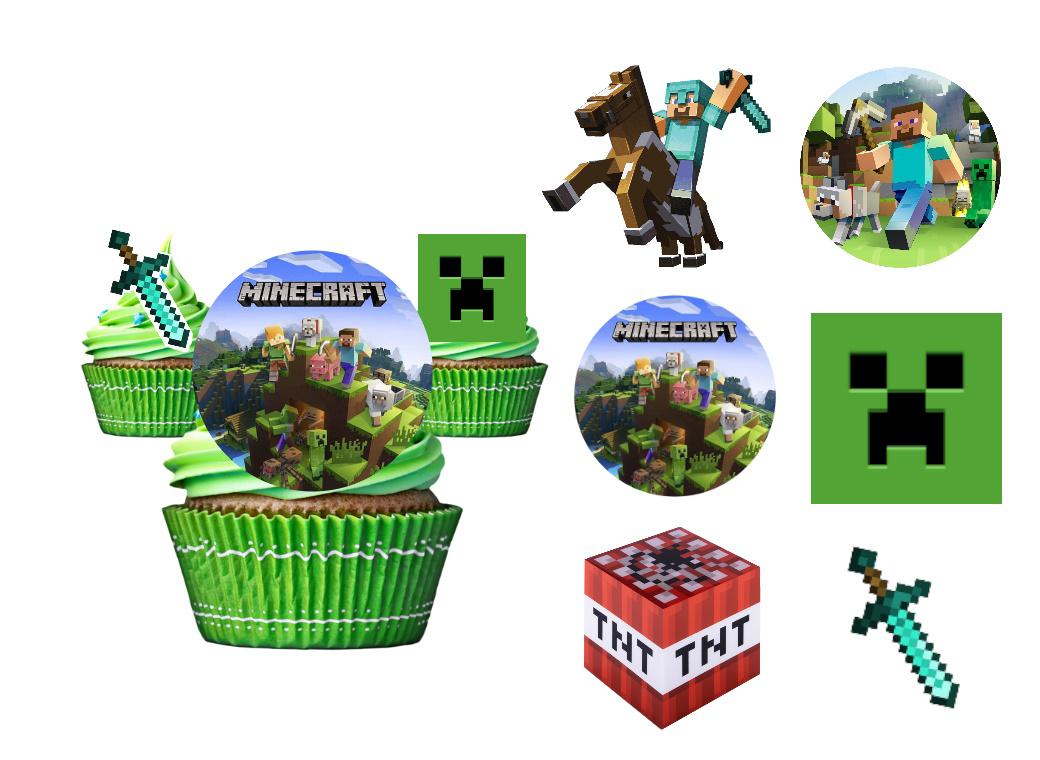 Edible Wafer Toppers - Minecraft – Sweet Pea Parties