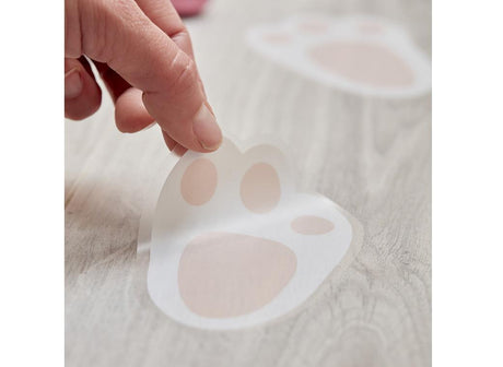 Eggciting Easter Bunny Footprint Floor Stickers