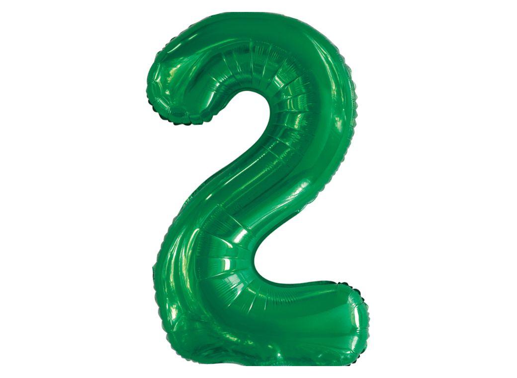 86cm Emerald Number Balloon - 2
