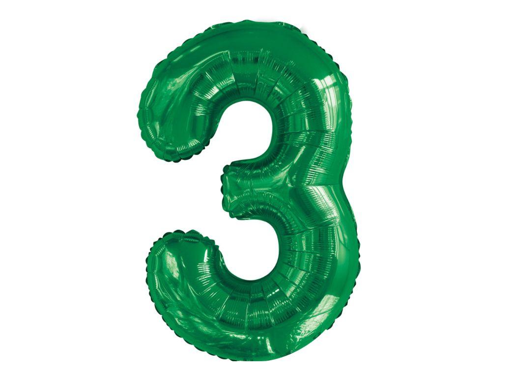 86cm Emerald Number Balloon - 3
