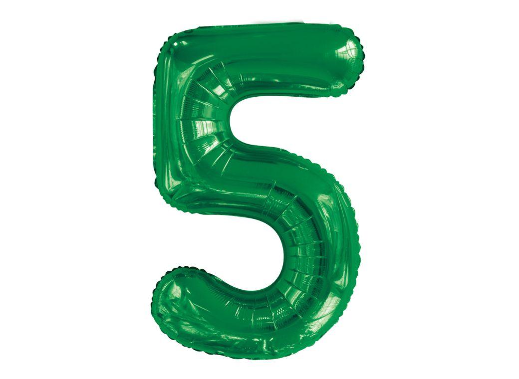 86cm Emerald Number Balloon - 5