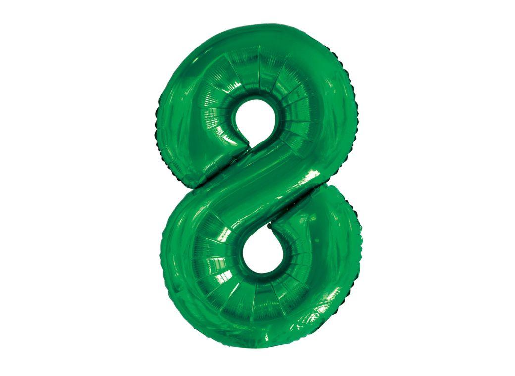 86cm Emerald Number Balloon - 8