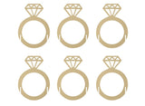 Engagement Party Ring Drink Toppers 6pk