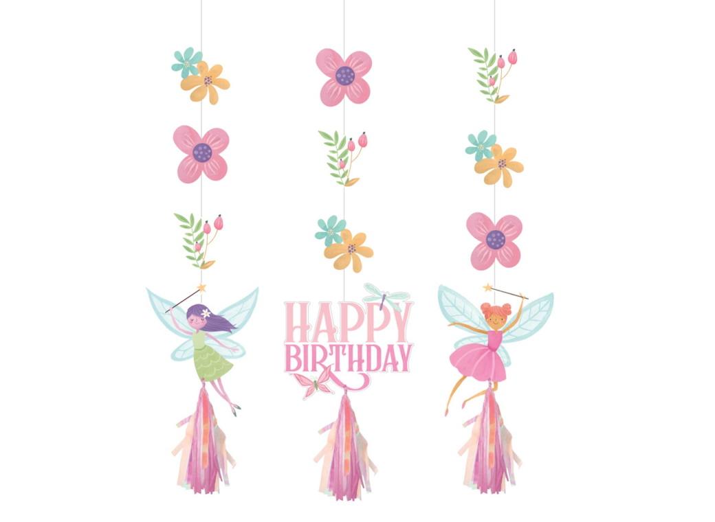 Fairy Forest Hanging Cutouts with Tassels