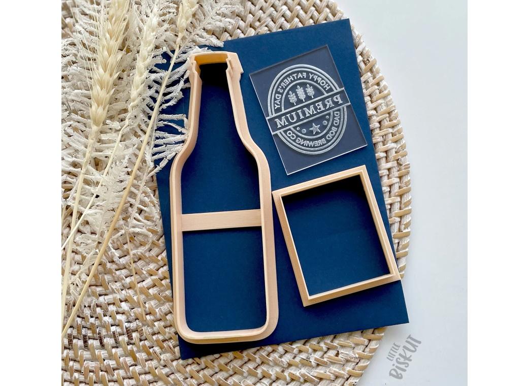 Happy Father's Day Beer Bottle Cutter & Debosser Set