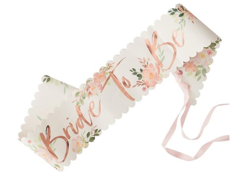 Floral Hen Party Bride To Be Sash