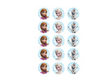 Edible Icing Cupcake Images - Frozen