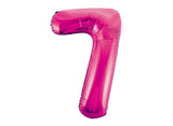Giant Hot Pink Number Foil Balloon - 7