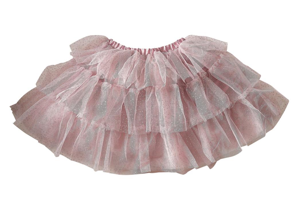 Ginger Ray Pink & Silver Sparkle Fairy Princess Tutu - Ages 3-5