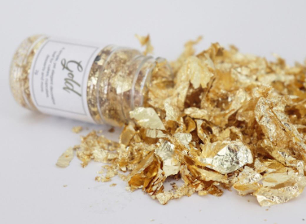 GoBake Decorative Gold Leaf Flakes