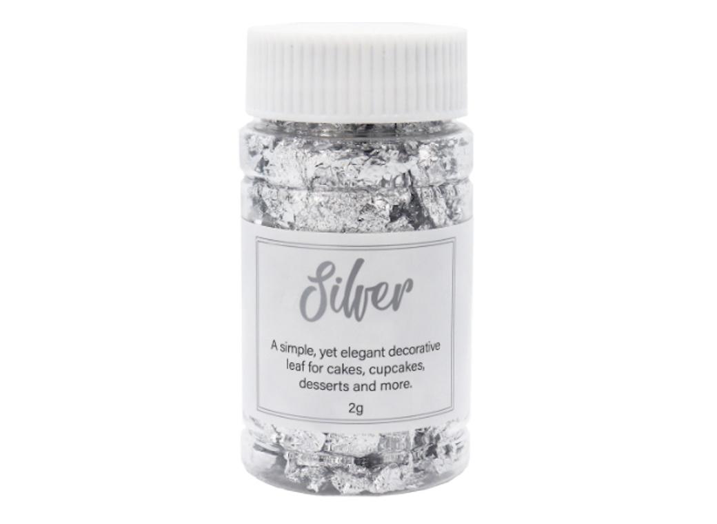 GoBake Decorative Silver Leaf Flakes