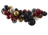 Gold Black & Deep Red Halloween Balloon Arch Kit