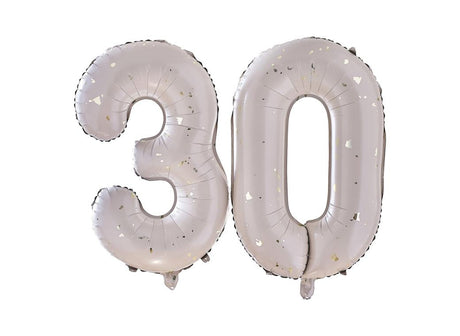 Gold Speckle 30 Foil Balloons