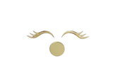 Unicorn Eyelashes & Nose Topper - Gold