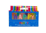 Happy Birthday Word Candles - Pastels