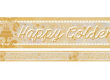 Foil Happy Golden Anniversary Banner
