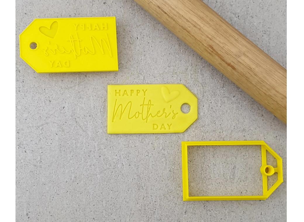 Happy Mothers Day Gift Tag Debosser & Cutter
