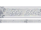 Foil Happy Silver Anniversary Banner