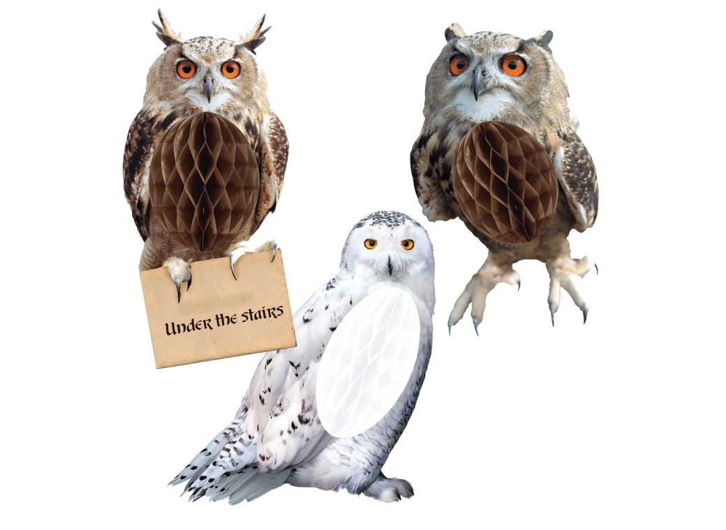 Harry Potter Honeycomb Owls 3pk