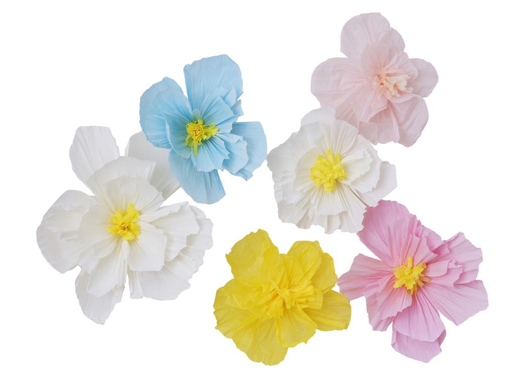 Hello Spring Tissue Paper Flowers 6pk