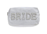 Hen Party Embellished Pearl Bride Makeup Bag