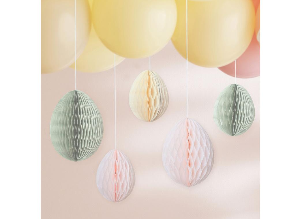 Hey Bunny Easter Egg Honeycomb Decorations