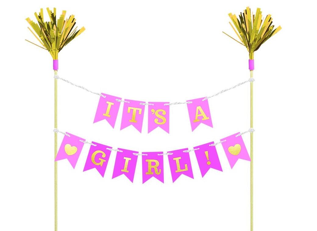 It's A Girl Cake Bunting