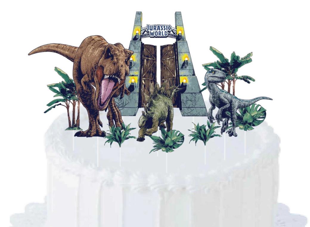 Jurassic Into the Wild Cake Decorating Kit
