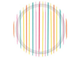 Just Chillin Striped Plates 8pk