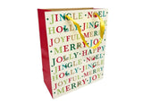 Large Gift Bag - Christmas Words