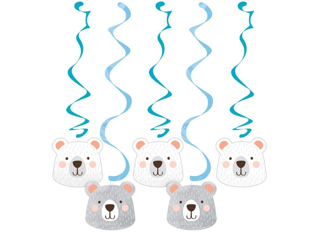 Lil Bear Hanging Swirl Decorations