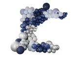Luxe Silver, Navy & Blue Balloon Arch Kit