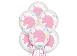 Magical Rainbow Unicorn Confetti Balloons 6pk