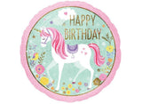Magical Unicorn Birthday Foil Balloon