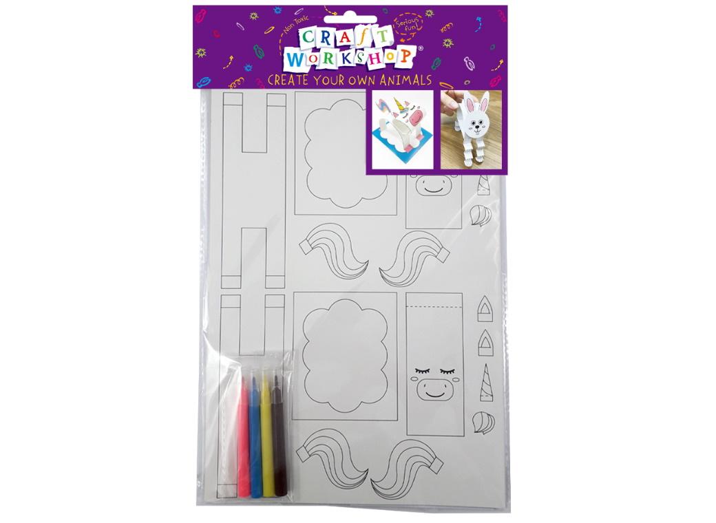 Make Your Own Paper Bunny & Unicorn