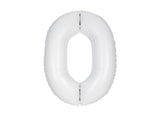 86cm Matte Bright White Foil Balloon - 0
