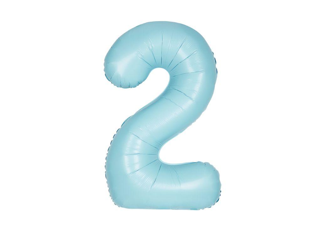 86cm Matte Powder Blue Balloon - 2