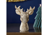 Merry & Bright Gold Stag Candle